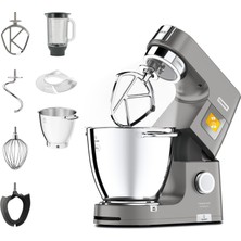 Kenwood Titanium Chef Patissier Xl KWL90.034SI - Entegre Terazili Mutfak Robotu ve Isıtma Fonksiyonlu 7 L Karıştırma Kabı, 1400 Watt, 4 Parçalı Pasta Seti Dahil, Gümüş