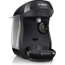 Bosch Tassimo Happy Kapsül Makinesi Bosch TAS1002N Kahve Makinesi, 70'in Üzerinde Içecek, Tam Otomatik, Tüm Fincanlara Uygun, Yerden Tasarruf Sağlayan, 1400 W, Siyah/antrasit