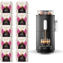 Café Royal Cafe Royal Swıtzerland Professıonal Coffeeb Globe Kahve Makinesi, Siyah, 90 Lungo Forte Kahve Topuyla (10X 9 Parça), %100 Gübrelenebilir