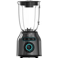 Cecotec Stand Mikseri Power Black Titanium 2200MAX Smooth, 2200 W Maksimum Güç, 6 Paslanmaz Çelik Bıçak, Buz Kırma Işlevi, Turbo ve Smoothie Işlevi, Otomatik Temizleme Işlevi