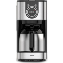 Karaca Serisi 2303 Inox Cafetiere Filtre, Paslanmaz Çelik Filtre Kahve Makinesi, 1.2l Programlanabilir Zamanlayıcılı Damla Kahve Makinesi, Sıcak Tutma Fonksiyonlu, Aroma Kontrollü Makina A Cafe
