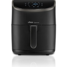 Ufesa Sparrow Fritöz, Sıcak Hava Fritözü, 6 L, 8 Program, 1700 W, Dijital, Zamanlayıcı, Sıcaklık 80°c - 200°C, Bpa ve Pfoa Içermez, Yapışmaz Sepet ve Kase