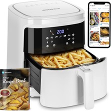 Aigostar White Cube Sıcak Hava Fritözü Beyaz, 7l Xxl Hava Fritözü 1900W