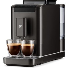 Tchibo Caffè Kreması ve Espresso Için 2 Fincan Işlevli Tchibo Esperto2 Caffè Tam Otomatik Kahve Makinesi, Granit Siyah