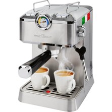 Profi Cook Proficook Espresso Makinesi | Portafiltre Dahil Espresso Makinesi | Italyan Profesyonel Espresso Pompası 20 Bar | Kahve Tozu ve Nespresso Uyumlu Kapsüller Için | Kahve Makinesi Portafiltres