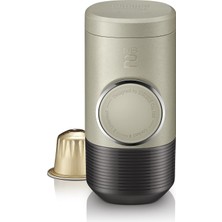Wacaco Minipresso Ns2 Taşınabilir Kahve Makinesi, *nespresso* Orijinal Kapsüller ve Uyumlu Ns Kapsüller ile Uyumlu, Espresso Makinesi Kamp, Manuel Kumandalı Kapsül Kahve Makinesi, Taş Bej