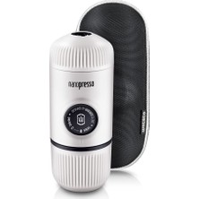 Wacaco Nanopresso Taşınabilir Espresso Makinesi, Nanopresso S Kasalı, Minipresso'nun Yükseltme Versiyonu, Seyahat Kahve Makinesi, Manuel Kumandalı (Yeni Elementler Soğuk Beyaz)