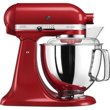 Kitchenaid Mutfak Robotu - Artisan - Eğilebilir Mutfak Robotu - 5 Aksesuarlı Hamur Yoğurma Makinesi - 2 Paslanmaz Çelik Kase - 4,8 L - Imparatorluk Kırmızısı