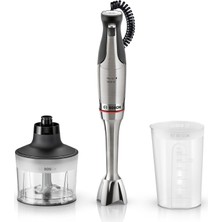 Bosch El Blenderi, Karıştırma Kabı, Üniversal Doğrayıcı, Paslanmaz Çelik Bıçaklar, Bulaşık Makinesinde Yıkanabilir, Spiral Kablo, 1500 Watt, Ergomaster Series 8 MSM8M930