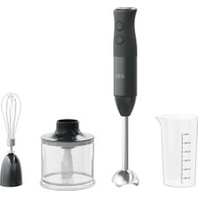 Aeg Hb4-1-6gg El Blenderi / 2 Paslanmaz Çelik Bıçak/dahil. Kapsamlı Aksesuarlar/bpa Içermez/2 Hız Ayarı/turbo Fonksiyonu/bulaşık Makinesinde Yıkanabilir/fırçalanmış Paslanmaz Çelik/granit Grisi