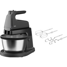 Aeg ASM4B 5000 Serisi Stand Mikseri - 500 W Motor, 5 Hız Seviyesi, Turbo Işlevi, 2 Çırpıcı, 2 Hamur Kancası, Bulaşık Makinesinde Yıkanabilir, %34 Geri Dönüştürülmüş Plastik, Aksesuar Istasyonu, Granit