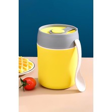 Esranın Dünyası 304 Çelik Sarı 500 ml Yemek Mama Taşıma Saklama Kabı (Sıcak Tutmaz) CIN560SR