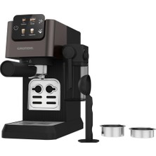 Grundig Grundıg - Ksm 5330 Portafiltre Makinesi - 1628 W - 15 Bar Pompa Basıncı - Dark Inox - Süt Kabı 300ML - Dokunmatik Ekran - Brewsense Teknolojisi - 1,1l Su Deposu - Espresso & Cappuccino - Sağlam