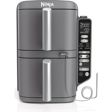 Ninja Double Stack Xl Hava Fritözü Sıcak Hava Fritözü, Gri SL451EU - Dikey