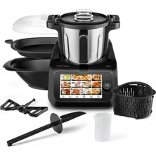 Ufesa Totalchef Rk6 Akıllı Çok Fonksiyonlu Mutfak Robotu, 7” Dijital Ekran, Wifi, 30 Fonksiyon, Paslanmaz Çelik Hazne, 3,5 L Kapasite, Entegre Terazi, 15 Program, Aksesuarlar