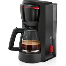 Bosch Filtre Kahve Makinesi Mymoment TKA3M133, Cam Sürahi 1,25 L, 10-15 Fincan Için, 60 Dakika Sıcak Tutma Fonksiyonu, Damlama Önleyici, Dönebilen Filtre Tutucu, Kireç Çözme Programı, 1200 Watt, Mat S