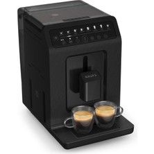 Krups EA897B Evidence Ecodesign Tam Otomatik Kahve Makinesi, Otomatik Espresso ve Cappuccino Fonksiyonu, Quattro Force Teknolojisi, Tek Dokunuşla Sütlü Bardaklar, 8 Ön Ayar, Süt Sistemi, 1450W