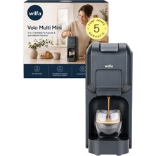 Wilfa Volo Multi Mini Çok Fonksiyonlu Kahve Makinesi I 0,8 L Su Haznesine Sahip Kompakt Kapsül Makinesi I 88°c Demleme Sıcaklığı ve Fincan Boyutu 25-250 ml I Nespresso Classic, Dolce Gusto ve Espresso