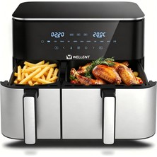 Wellent 11L Airfryer 2 Odacıklı, 2600W Sıcak Hava Fritözü