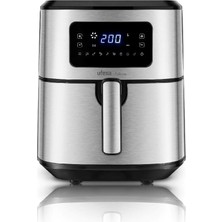 Ufesa Falcon Fritöz Sıcak Hava Fritözü 6,5l, Paslanmaz Çelik, Air Pulse Teknolojisi, 8 Program, 1700W, Dijital, Zamanlayıcı, Sıcaklık 80°c - 200°C, Bpa ve Pfoa Içermez, Yapışmaz Kap