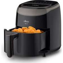 Ufesa Jaguar Fritöz Sıcak Hava Fritözü, 3,5 L, 8 Önceden Ayarlanmış Program, 1200 W, Dokunmatik Panel, Zamanlayıcı, Sıcaklık 80°-200°, Bpa ve Pfoa Içermez, Amazon'a Özel
