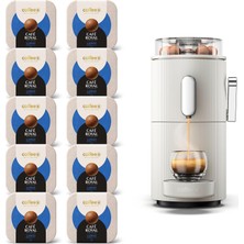 Café Royal Cafe Royal Swıtzerland Professıonal Coffeeb Globe Kahve Makinesi, Beyaz, 90 Lungo Kahve Topuyla (10X 9 Parça), %100 Gübrelenebilir