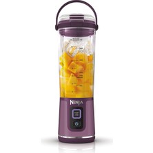 Ninja Blast BC151UKPR Taşınabilir Blender, 530ML, Sızdırmaz Kapak ve Içme Ağzı, Güçlü Kablosuz Mini Blender, Şarj Edilebilir, Taşınabilir Smoothie'ler, Protein Shakes, Karışımlar Dondurma ve