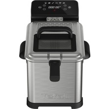 Tefal FR507D Family Pro Dijital Elektrikli Fritöz | 4l Yağ Kapasitesi | Soğutma Bölgesi Teknolojisi | Bulaşık Makinesinde Yıkanabilir Parçalar | Dokunmatik Panelli Dijital LED Ekran | Siyah/paslanmaz