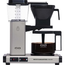 Moccamaster Kbg Select, Filtre Kahve Makinesi, Retro Kahve Makinesi, Mat Gümüş, 1,25 Litre