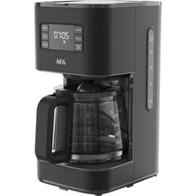 Aeg Kahve Makinesi Deli 5 Cam Sürahili | 1,25L | Programlanabilir Zamanlayıcı | Sıcak Tutma Fonksiyonu | Otomatik Kapanma | Su Seviyesi Göstergesi | 1000 Watt | 2-10 Bardak | Damlama Önleyici| Antrasi