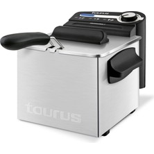 Taurus Professional 2 Plus - Fritöz | 2 Litre | 1700W | 18/8 Paslanmaz Çelik | Güçlü | Yağ, Gümüş