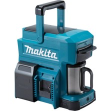 Makita DCM501Z Akülü Kahve Makinesi, 18V, Yalnızca Cihaz, 1 Fincan, Mavi