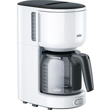 Braun Purease Kahve Makinesi Kf 3100 Wh - 10 Fincan Kahve Için Cam Sürahili Filtre Kahve Makinesi, Benzersiz Bir Aroma Için Kahve Makinesi, 1000 Watt, Beyaz