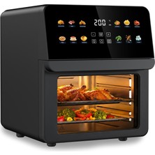 Quiniver Hava Fritözü ve Mini Fırın 12'si 1 Arada 1700W Dijital
