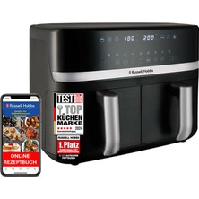 Russell Hobbs Sıcak Hava Fritözü, Satisfry 9 L, 2 Odacıklı, Hızlı Hava Fritözü