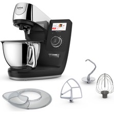 Tefal I-Coach Touch +, Entegre Terazili Mutfak Robotu, Adım Adım Tarifler, 25 Otomatik Program, 5,5 Litre Hazne, Wifi Bağlantısı, 4,3'' Dokunmatik Ekran, 1200 Watt, Siyah, QB960DF0