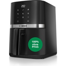 Bosch Sıcak Hava Fritözü Serisi 2, 2 Kişiye Kadar 4 L Büyük Sepet, Küçük Sıcak Hava Fritözü, 6 Program, Siyah, 1.300 Watt, MAF24AB0