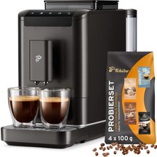 tchibo caffè kreması ve espresso ıçin 2 fincan ışlevli tchibo esperto2 caffè tam otomatik kahve makinesi, granit siyah -  kahve tadım seti dahildir