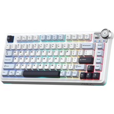 Esranın Dünyası Aula AU75 3 Modlu Rgb Hot Swap Mekanik Tkl Star Vector Switch Kablosuz Makrolu Klavye Lacivert