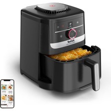 Tefal Easy Fry Smart & Silence Sıcak Hava Fritözü, 5 Litre, Son Derece Sessiz, Smart Assist Sistemi, 40°c - 220°C, Yapışmaz Kaplama, Easy Clean & Store Sistemi, Siyah/paslanmaz Çelik, EY5728