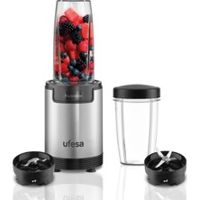 Ufesa Nutrimix Tekli Blender, Çok Fonksiyonlu Besin ve Vitamin Çıkarıcı, 900W Güç, Paslanmaz Çelik Bıçaklar, Shakeler ve Smoothieler, Buz Kırar, 6'sı 1 Arada Aksesuarlar