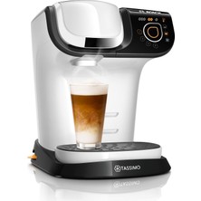 Bosch Tassimo My Way 2 Kapsül Makinesi TAS6504 Bosch Kahve Makinesi, Su Filtreli, 70'in Üzerinde Içecek, Kişiselleştirme, Tam Otomatik, Kolay Hazırlama, 1.500 Watt, 1,3 Litre, Beyaz