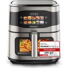 Heinrich´s Heınrıchs Sıcak Hava Fritözü, 9 Litre Xxl Hava Fritözü, 10'u 1 Arada Sıcak Hava Fritözü, Sensörlü Dokunmatik Işletimli LED Ekran, Yağsız Hazırlama, Zamanlayıcı Dahil, Yerden Tasarruf Sağlay