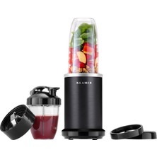 Klamer Bullet Mikser 1000 Watt, Smoothie Yapıcı, 2 Karıştırma Kabı ve Aksesuarları