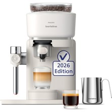 Philips Phılıps Baristina Latte Espresso Makinesi, Süt Köpürtücülü, Beyaz, 16 Bar