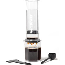 Aeropress Clear Xl Kahve Presi, Büyük Hepsi Bir Arada French Press, Manuel Espresso ve Filtre Kahve Makinesi, 2 Dakika Demleme Süresi, Seyahat ve Kamp Için Taşınabilir