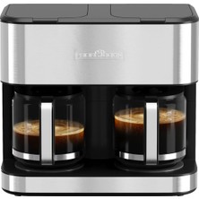 Profi Cook Proficook® Ikili Kahve Makinesi | 3,6l | 32 Bardağa Kadar | 2 Ayrı Demleme Sistemi | Paslanmaz Çelik Kasa | Damlama Koruması | Filtre Kahve Makinesi | 2000W | Kahve Makinesi | Pc-Kad 1308 I
