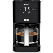 Tefal Smart'n Light Kahve Makinesi, Zamanlayıcılı, Programlanabilir Filtre Kahve Makinesi 1,25 L, Yoğun Tat Için Aroma Fonksiyonu, Sıcak Tutma Fonksiyonu, Damlatmaz ve Temizlemesi Kolay, Siyah