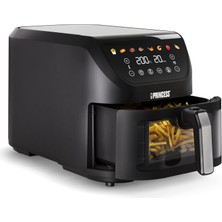 Princess Slimfry Airfryer, 8l Kapasite, 2000W, 8 Program, Dijital Dokunmatik Ekran, Ayarlanabilir Sıcaklık, Izleme Penceresi, Otomatik Kapanma, Bulaşık Makinesinde Yıkanabilir, 182257