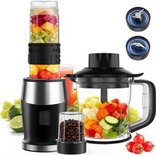 Waworıo Blender, 700 W Smoothie Makinesi, Stand Mikseri ve Blender Smoothie Makinesi, Çok Işlevli Smoothie Makinesi/et Kıyıcı/buz KIRICI/570 ml Spor Şişeli Kahve Değirmeni Bpa Içermeyen Tritan